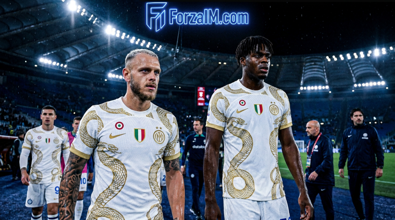 Roma vs. Inter lineups: Dimarco returns, Bisseck steps up for the summit